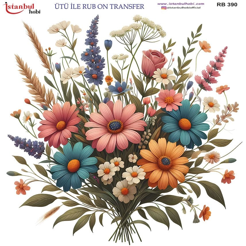 Ütü ile Rub On Transfer Kağıdı 30x30cm RB-390