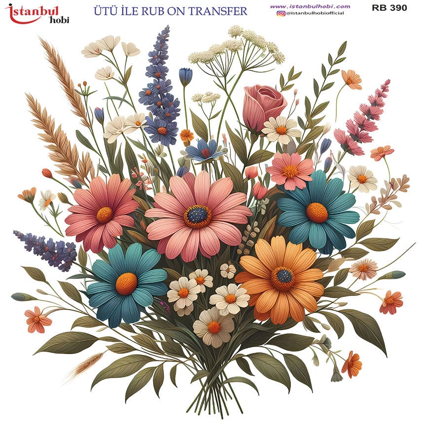 Ütü ile Rub On Transfer Kağıdı 30x30cm RB-390