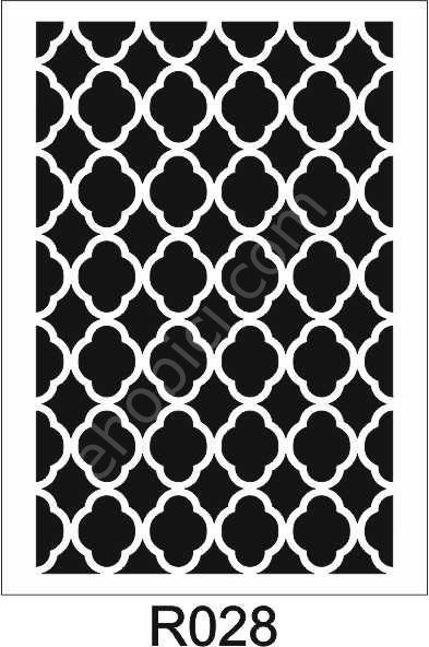 Ardışık Desen Stencil Şablon (25x35) R-028