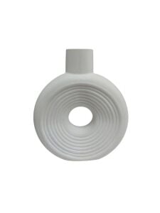 Büyük Yuvarlak Çizgili Vazo 18x16cm