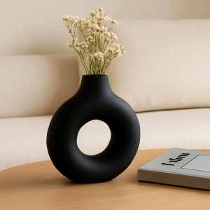 Büyük Yuvarlak Vazo 19x17,5cm