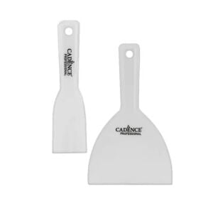 Cadence Rölyef Spatula 2'li Set (İnce-Geniş) - Plastik Spatula