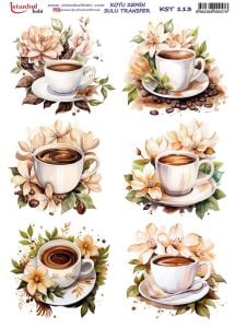 Koyu Zemin Sulu Transfer Kağıdı 25x35cm KST-113