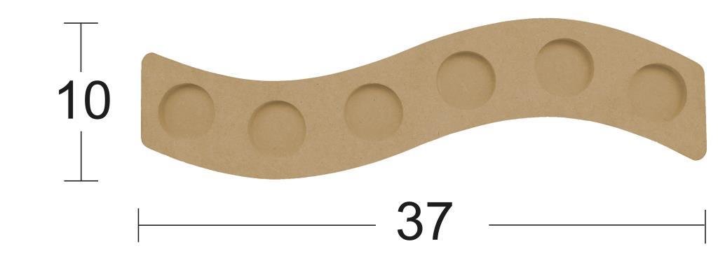 Dekoratif Ahşap Mumluk M01