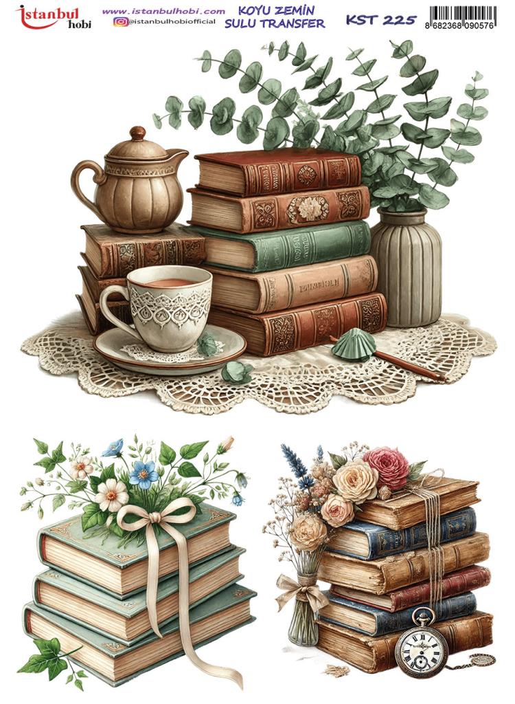 Koyu Zemin Sulu Transfer Kağıdı 25x35cm KST-225