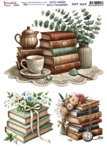 Koyu Zemin Sulu Transfer Kağıdı 25x35cm KST-225