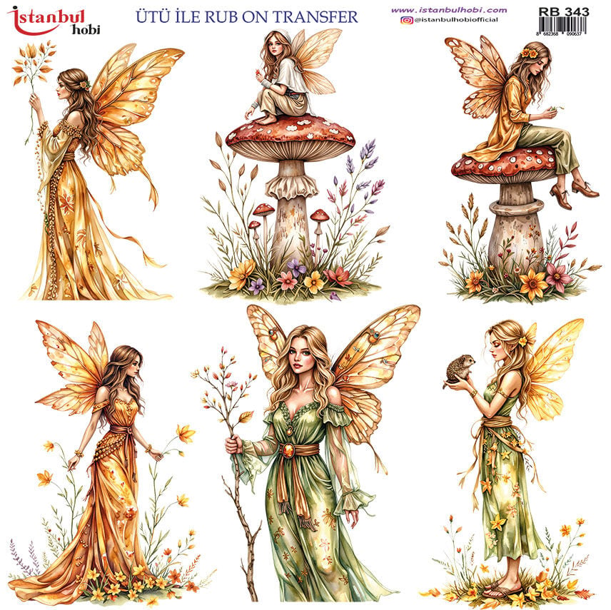 Ütü ile Rub On Transfer Kağıdı 30x30cm RB-343