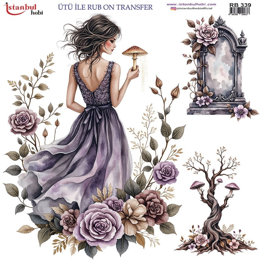 Ütü ile Rub On Transfer Kağıdı 30x30cm RB-339