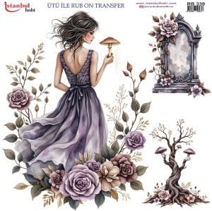 Ütü ile Rub On Transfer Kağıdı 30x30cm RB-339