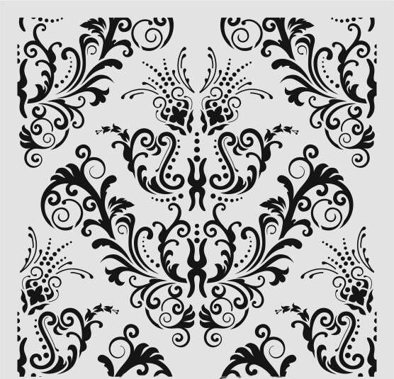 Damask Desen Stencil Şablon (40x40) DA-051