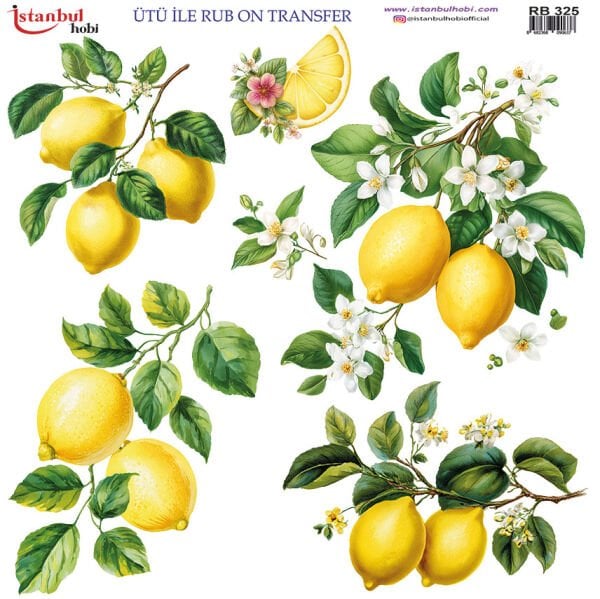 Ütü ile Rub On Transfer Kağıdı 30x30cm RB-325