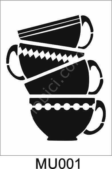 Mutfak Temalı Desenler Stencil Şablon (21x30) MU-001