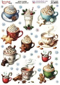 Pirinç Dekopaj Kağıdı 30x42cm PTY-100 Yılbaşı