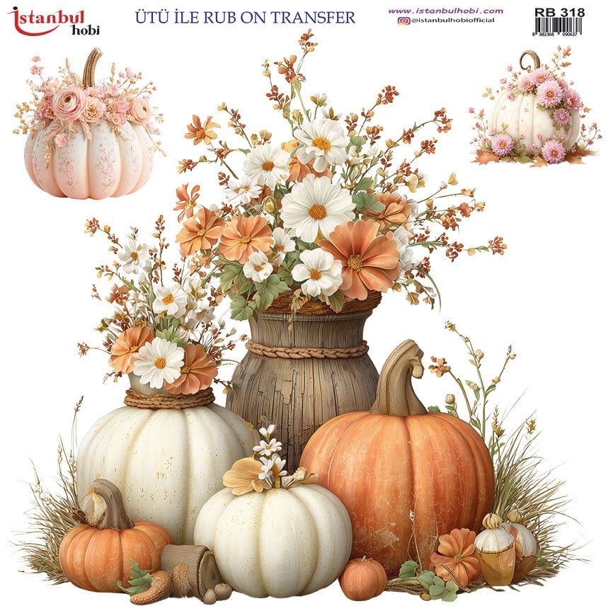 Ütü ile Rub On Transfer Kağıdı 30x30cm RB-318