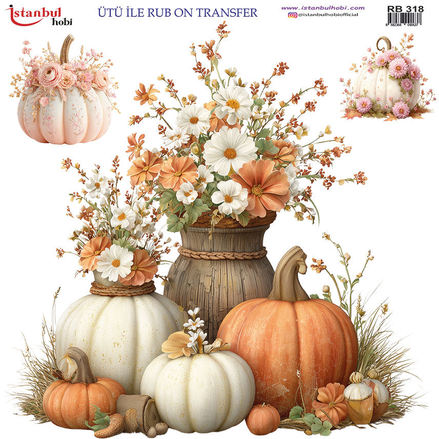 Ütü ile Rub On Transfer Kağıdı 30x30cm RB-318