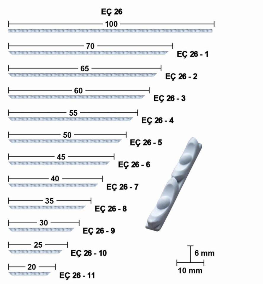 Bükülebilir Esnek Çıta 100cm EÇ-26