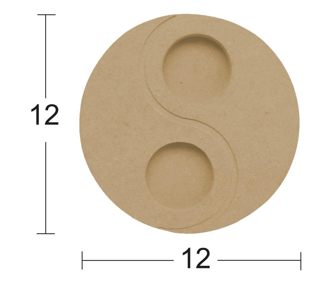 Dekoratif Ahşap Mumluk M08