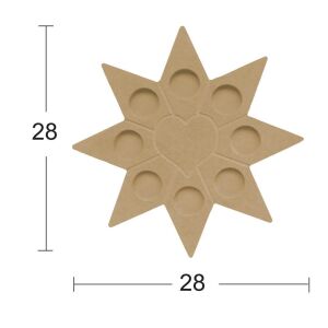 Dekoratif Ahşap Mumluk M11