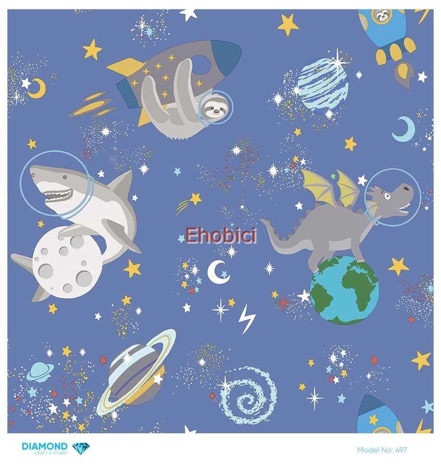 Diamond Pirinç Dekopaj Kağıdı - 497 - 30x30