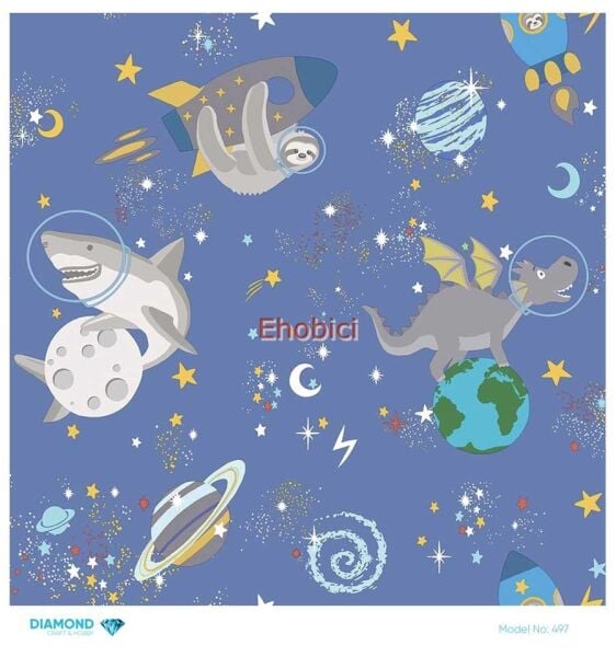 Diamond Pirinç Dekopaj Kağıdı - 497 - 30x30