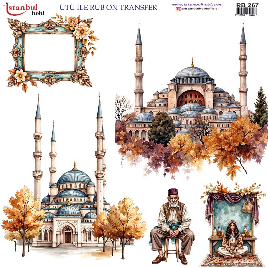 Ütü ile Rub On Transfer Kağıdı 30x30cm RB-267
