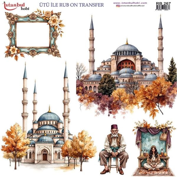 Ütü ile Rub On Transfer Kağıdı 30x30cm RB-267