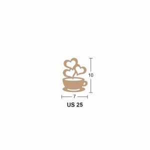 Ahşap Fincan 10x7cm 8mm US25