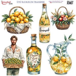 Ütü ile Rub On Transfer Kağıdı 30x30cm RB-258