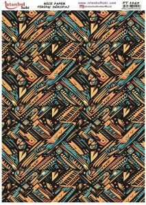 Pirinç Dekopaj Kağıdı 30x42cm PT-1242 Etnik