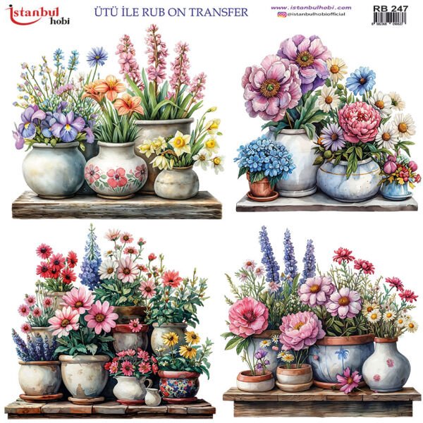 Ütü ile Rub On Transfer Kağıdı 30x30cm RB-247