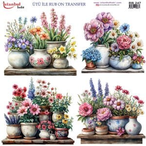 Ütü ile Rub On Transfer Kağıdı 30x30cm RB-247