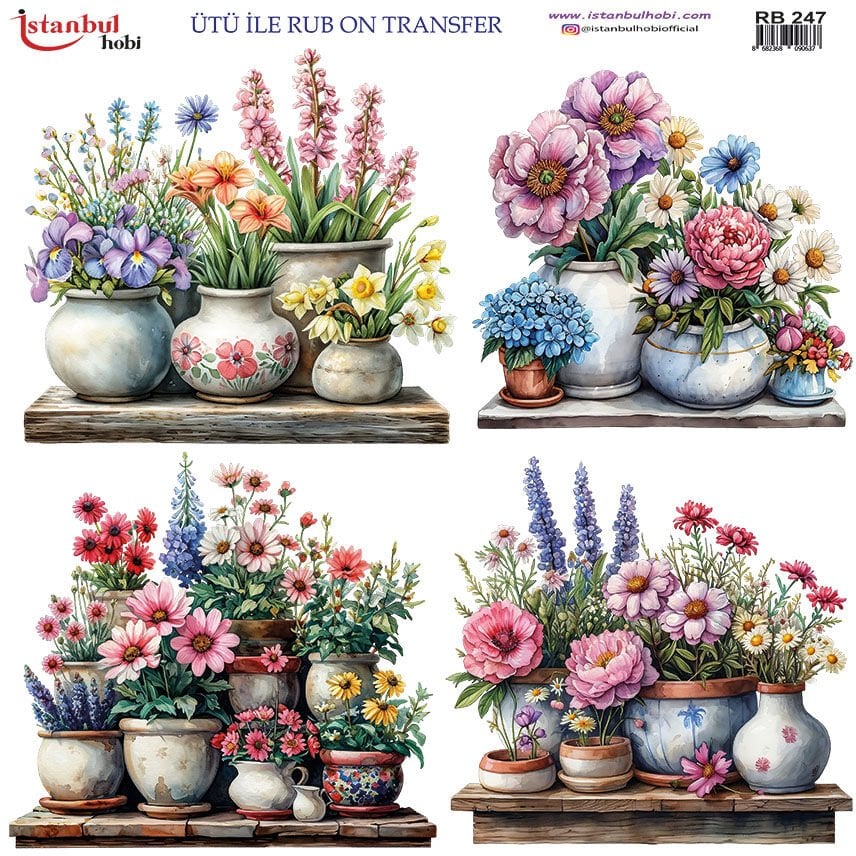 Ütü ile Rub On Transfer Kağıdı 30x30cm RB-247