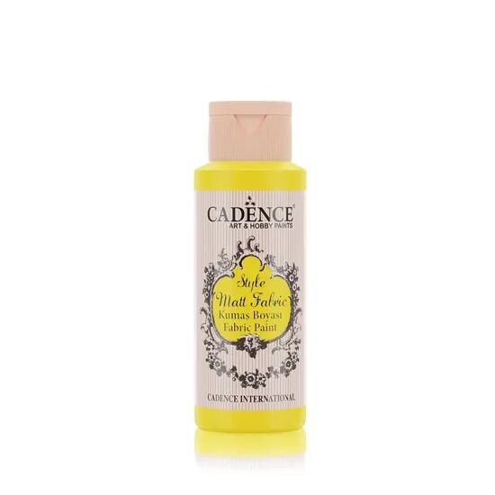 Cadence Style Mat Kumaş Boyası - 635 Limon Sarı 59ml