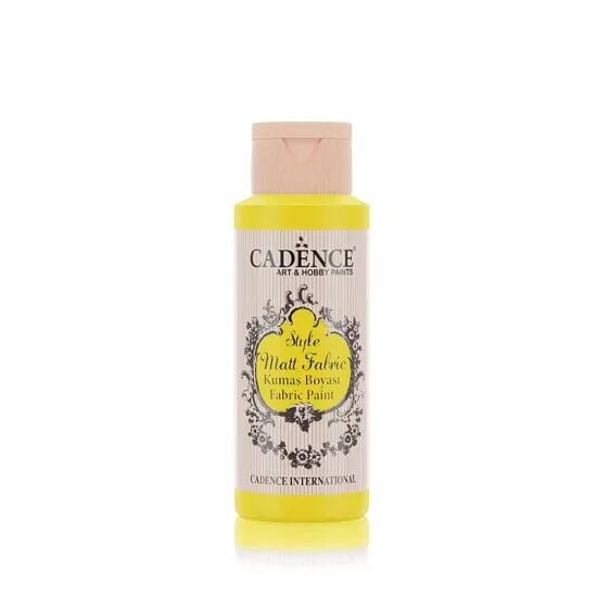 Cadence Style Mat Kumaş Boyası - 635 Limon Sarı 59ml