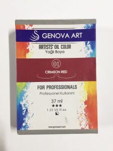 Cenova Art Profesyonel Yağlı Boya 01 Crimson Red 37ml