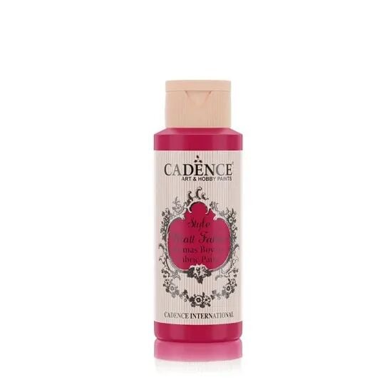 Cadence Style Mat Kumaş Boyası - 637 Crimson Kırmızı 59ml