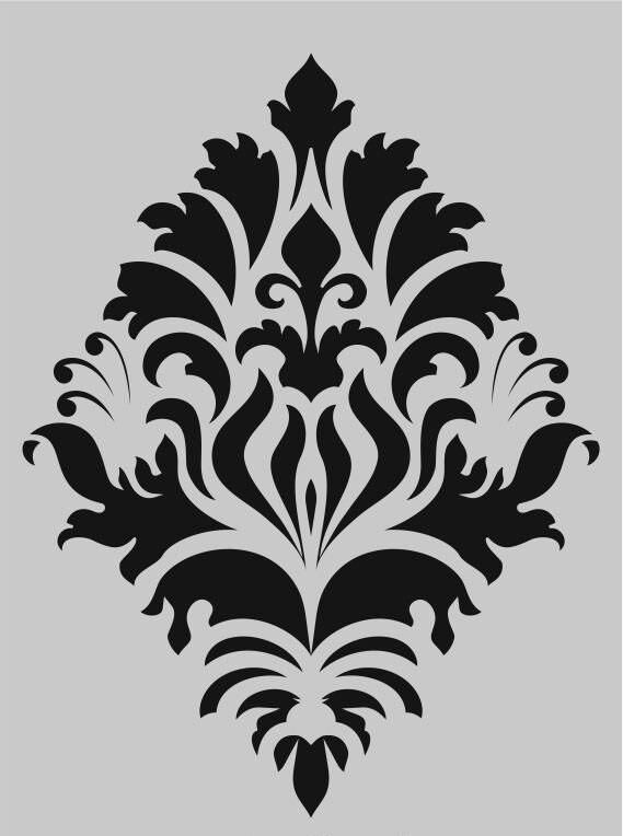 Damask Desen Stencil Şablon (21x30) DA-057