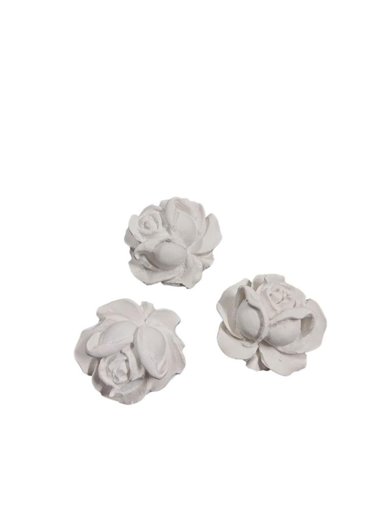 3 lü Minik Gül Çiçek Seti 3x2cm