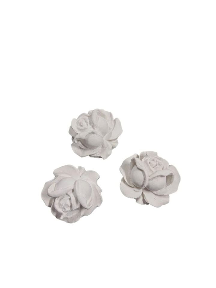3 lü Minik Gül Çiçek Seti 3x2cm