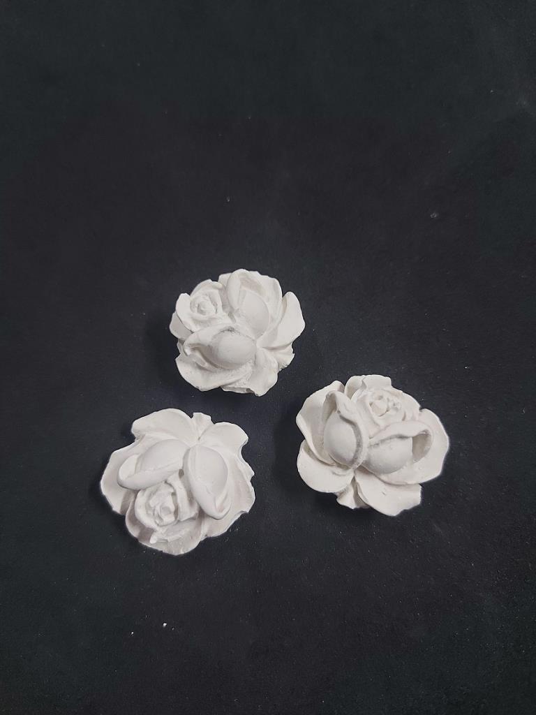 3 lü Minik Gül Çiçek Seti 3x2cm