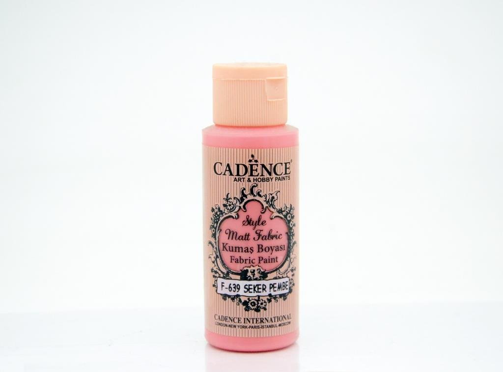 Cadence Style Mat Kumaş Boyası - 639 Şeker Pembe 59ml