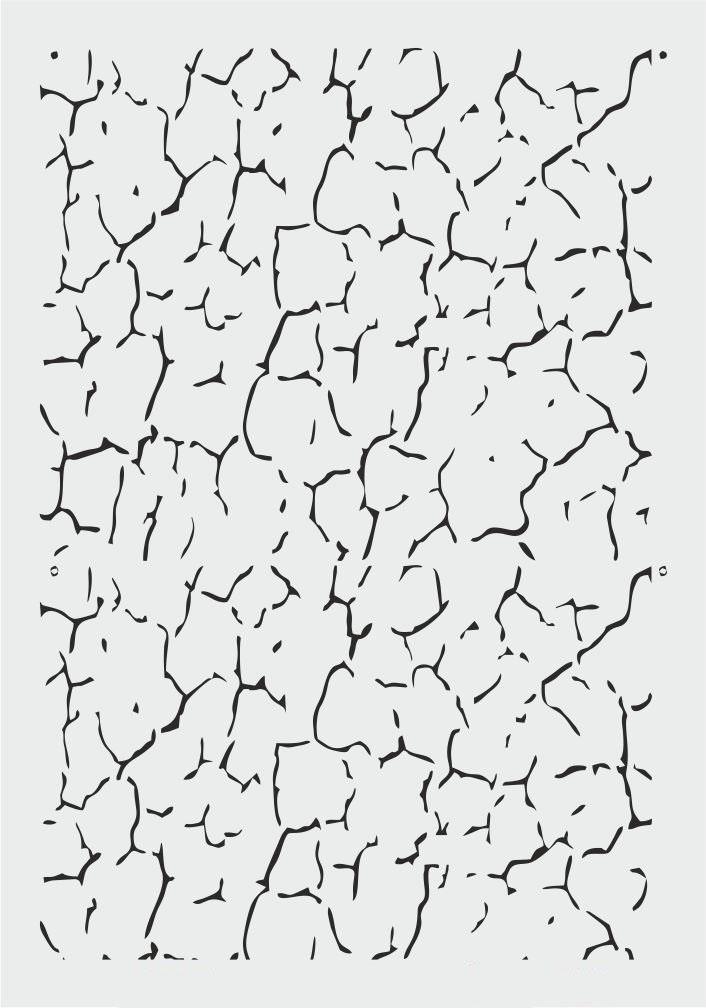 Mix Media Stencil Şablon (21x30) Mix-030