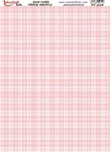 Pirinç Dekopaj Kağıdı 30x42cm PT-3116 Ekose