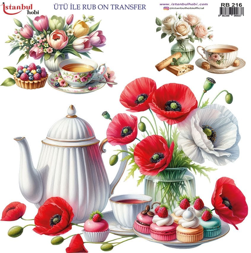 Ütü ile Rub On Transfer Kağıdı 30x30cm RB-216