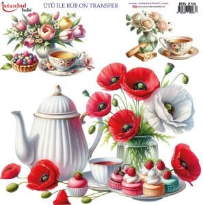 Ütü ile Rub On Transfer Kağıdı 30x30cm RB-216