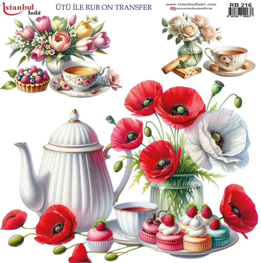 Ütü ile Rub On Transfer Kağıdı 30x30cm RB-216