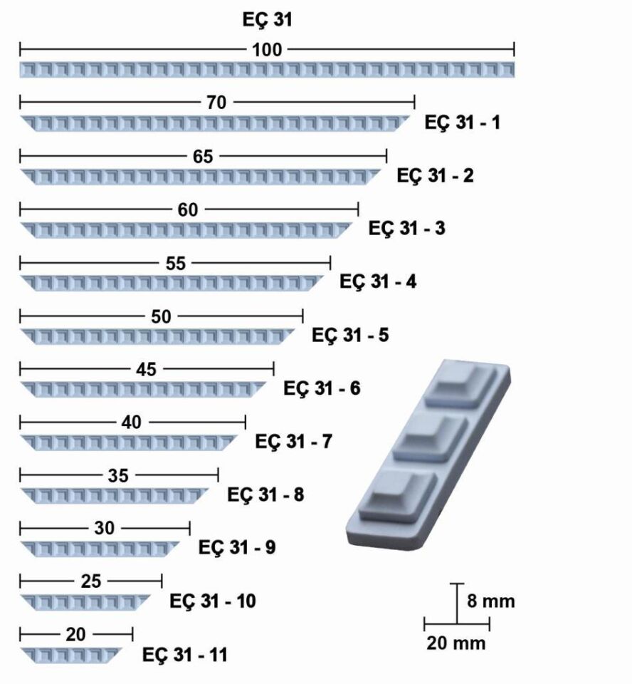 Bükülebilir Esnek Çıta 100cm EÇ-31