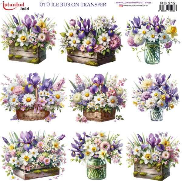Ütü ile Rub On Transfer Kağıdı 30x30cm RB-212