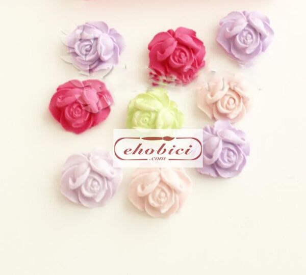 Minik Gül Çiçek 3x2cm