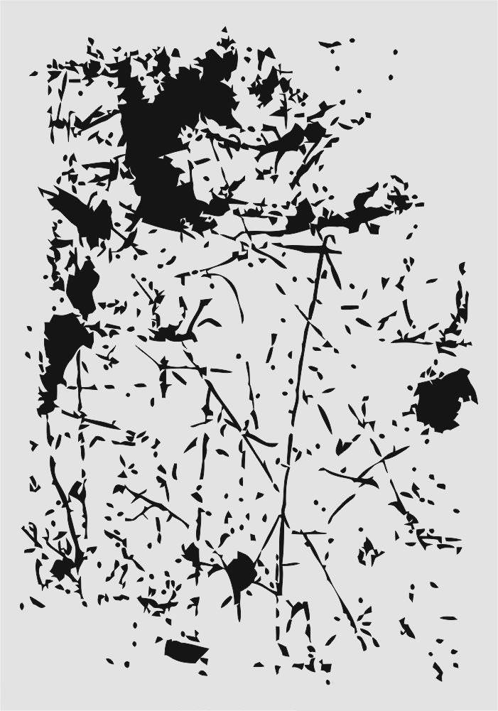 Mix Media Stencil Şablon (21x30) Mix-038